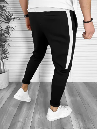 Pantaloni de trening negru conici K192 O1-5.2